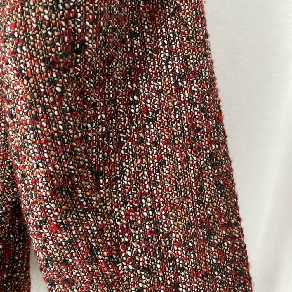 Nine West Size 12 Multicolored Full Lined Collarless Open Front Blazer - Picture 13 of 15